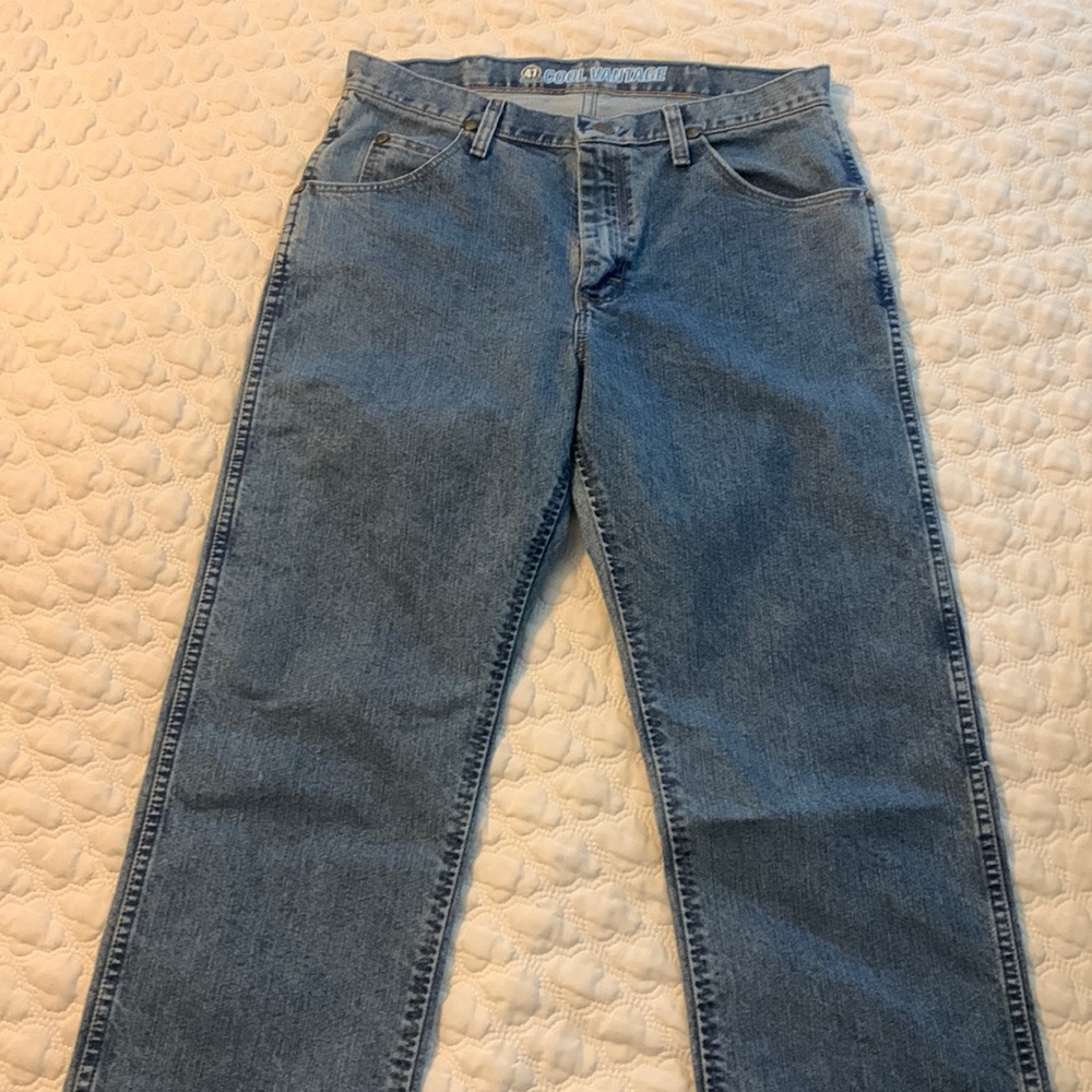 Wrangler 32x36 cool vantage light denim, regular fit